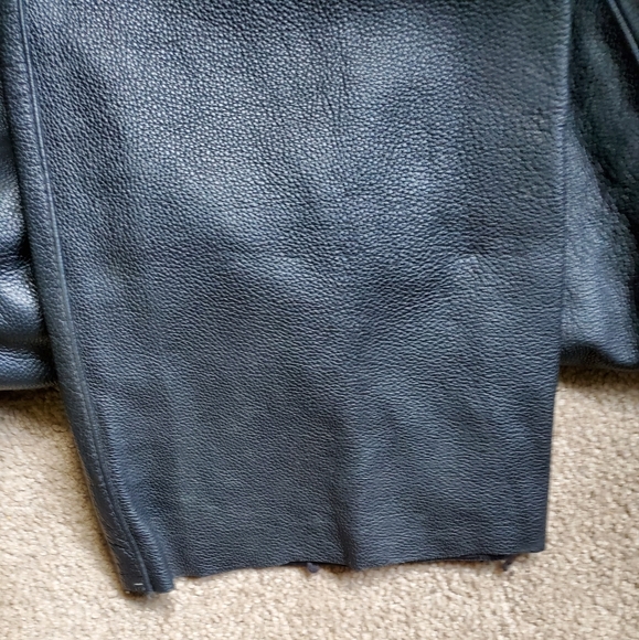 Leather Motorcycle Lined Pants Size 20 - Picture 4 of 4